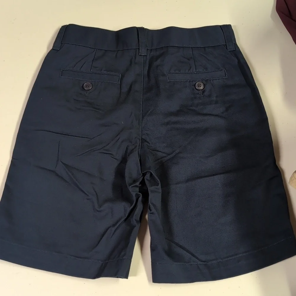 Lands End Boys Chino Shorts Navy